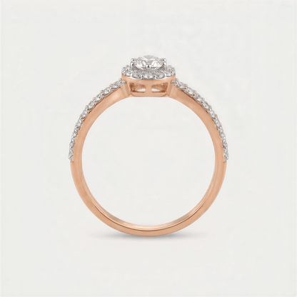 Windswept Diamond Ring