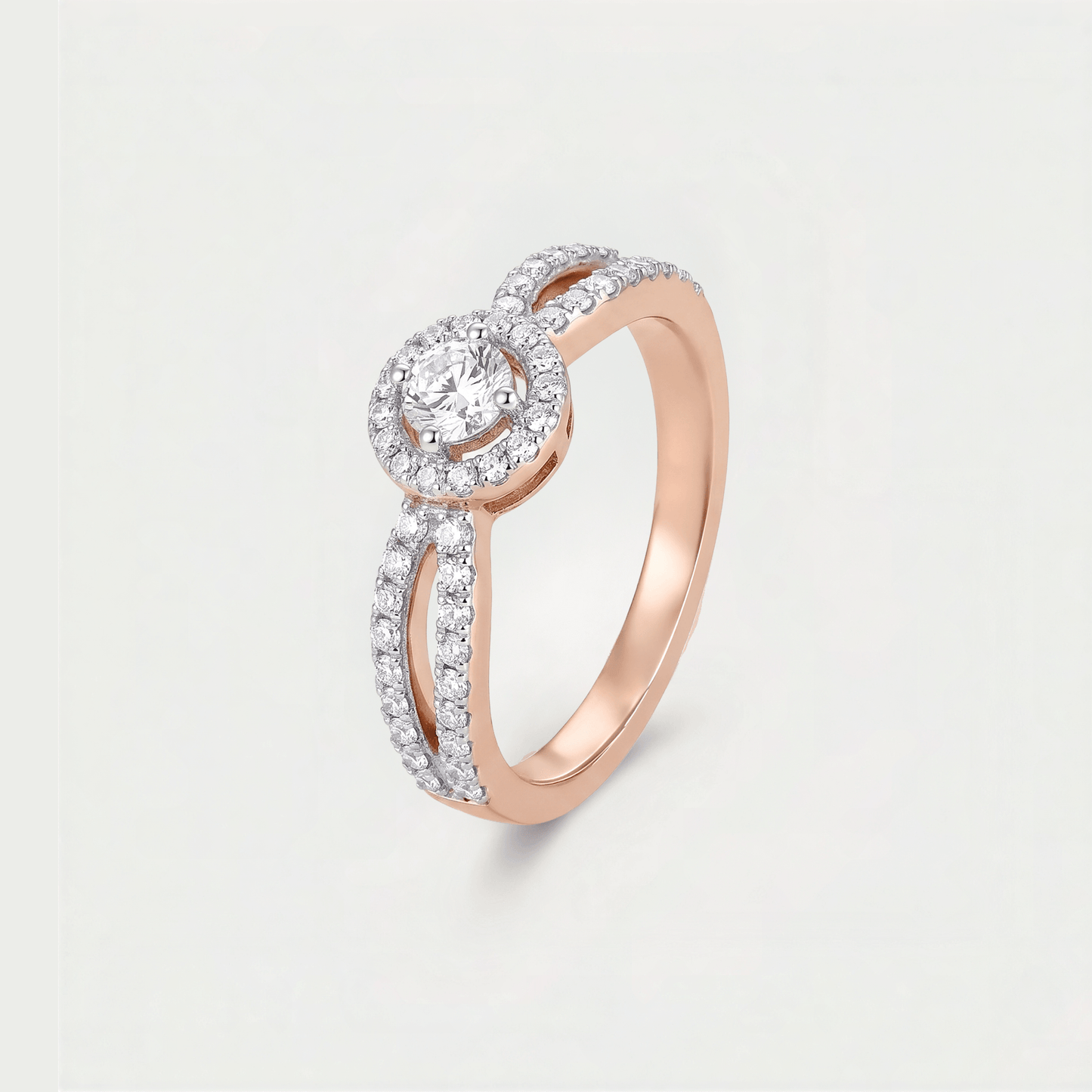 Windswept Diamond Ring