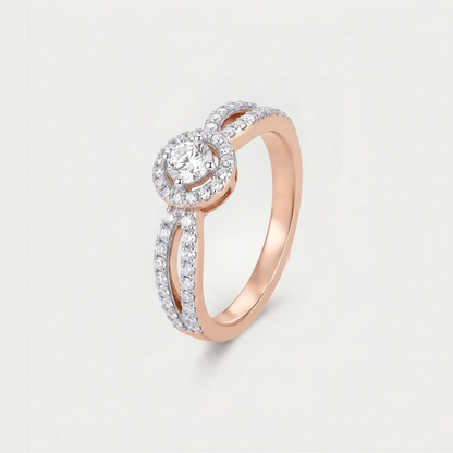 Windswept Diamond Ring
