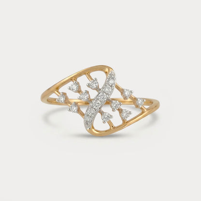 Auroral Cluster Diamond Ring