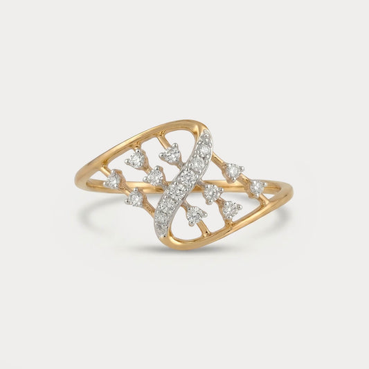 Auroral Cluster Diamond Ring