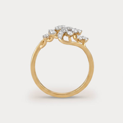 Auroral Cluster Diamond Ring