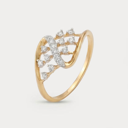 Auroral Cluster Diamond Ring