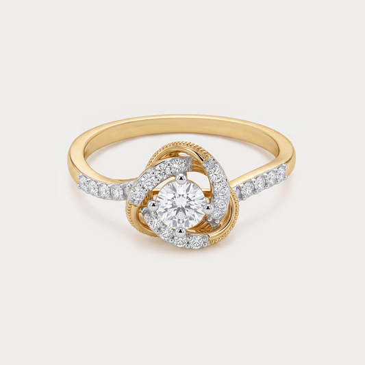 Whirl Diamond Ring