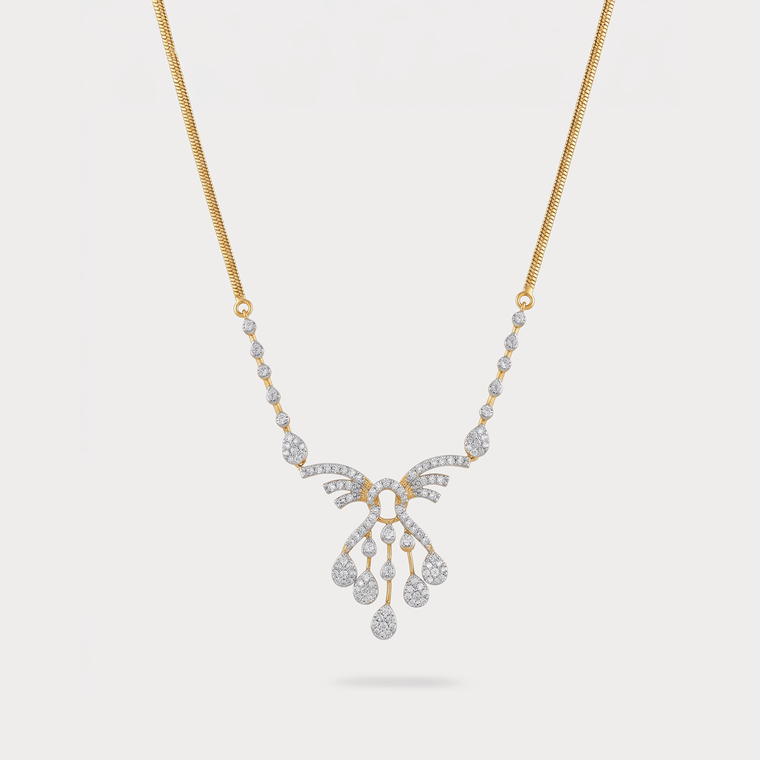 Sunburst Grace Pendant Diamond Necklace