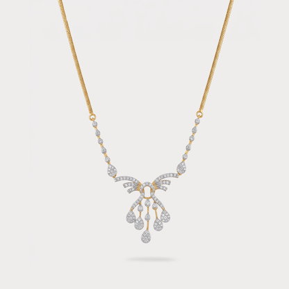 Sunburst Grace Pendant Diamond Necklace