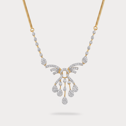 Sunburst Grace Pendant Diamond Necklace