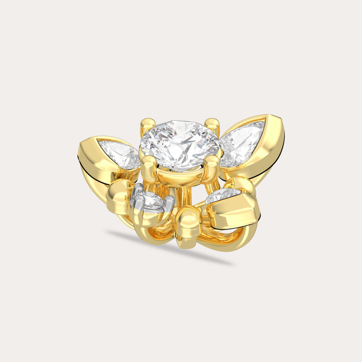 The Aukera Wildflower Cadenza Nakshatra Diamond Earrings