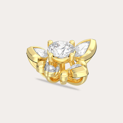 The Aukera Wildflower Cadenza Nakshatra Diamond Earrings