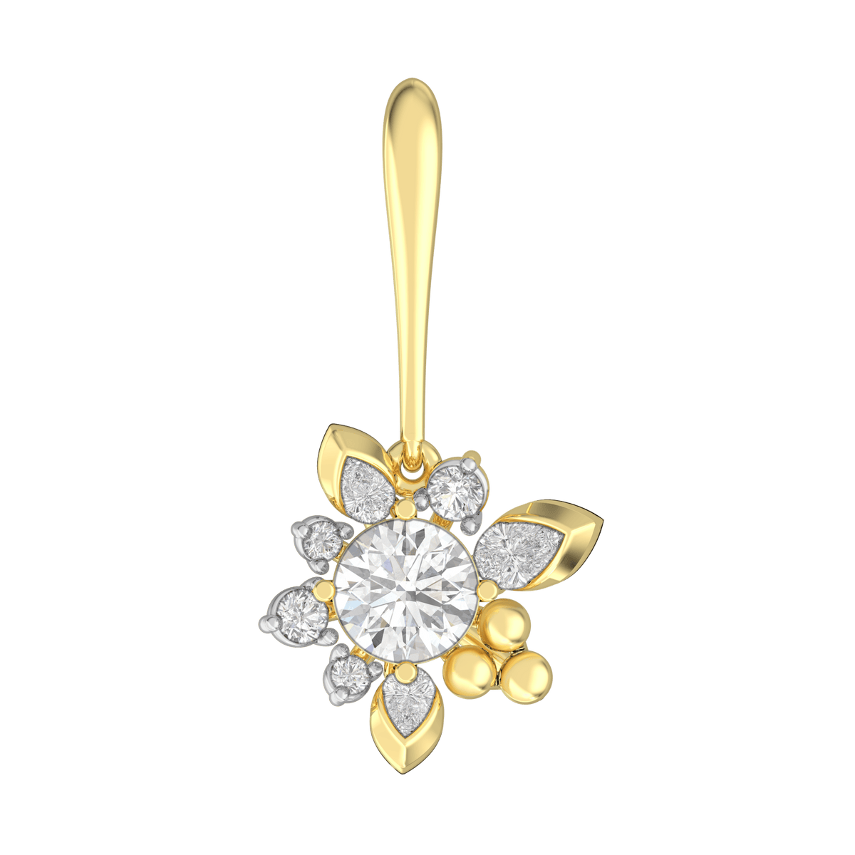The Aukera Wildflower Serenade Diamond Drop Earrings