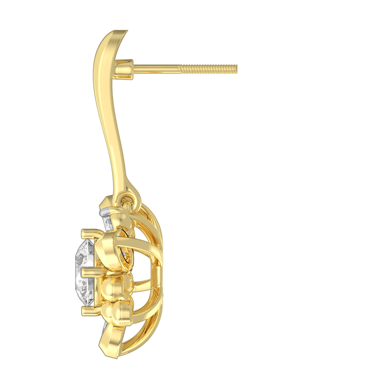 The Aukera Wildflower Serenade Diamond Drop Earrings