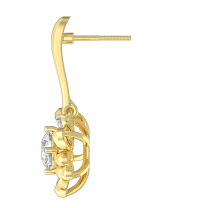 The Aukera Wildflower Serenade Diamond Drop Earrings