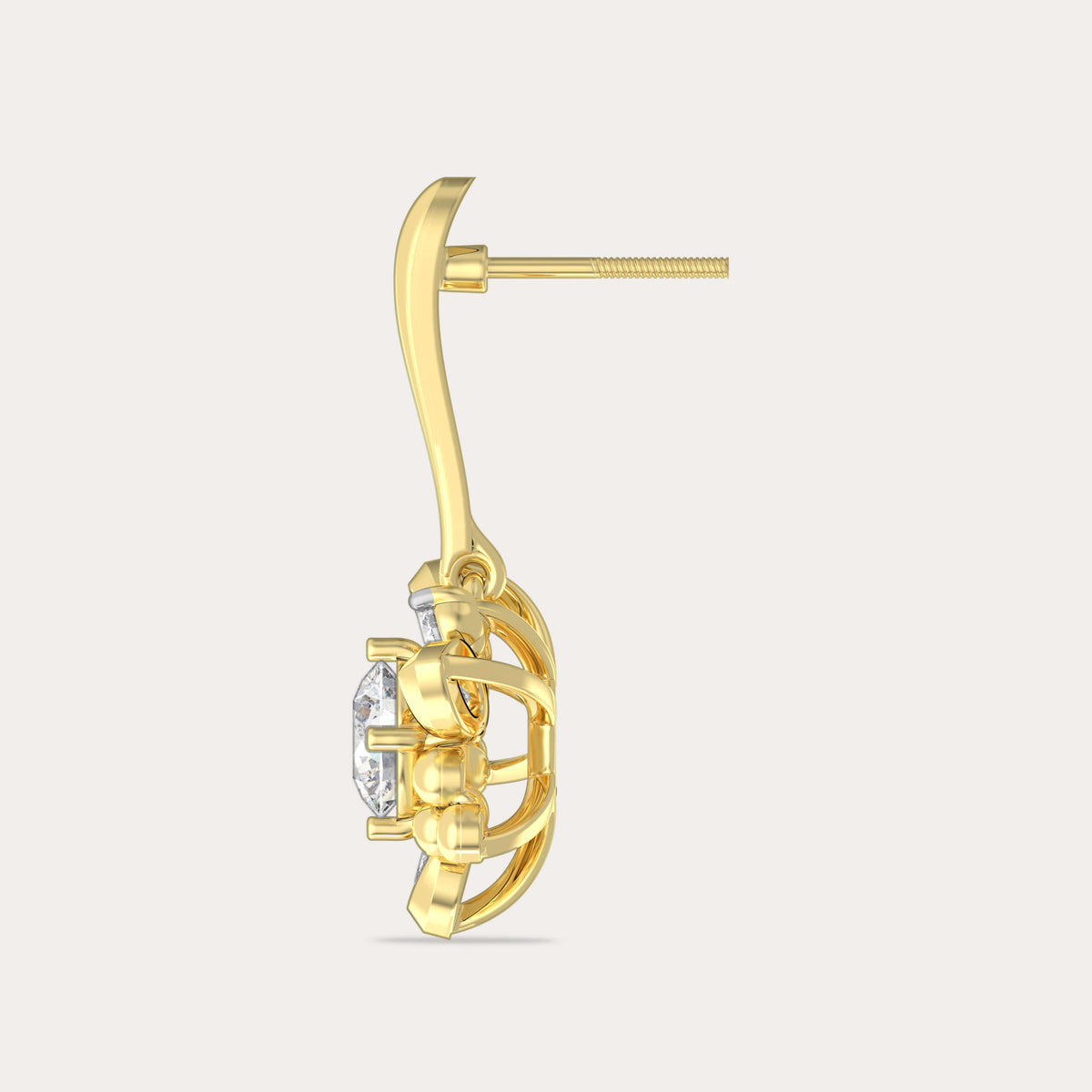 The Aukera Wildflower Serenade Diamond Drop Earrings