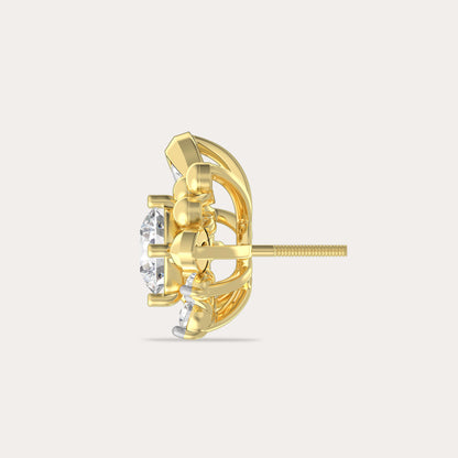 The Aukera Wildflower Serenade Diamond Drop Earrings