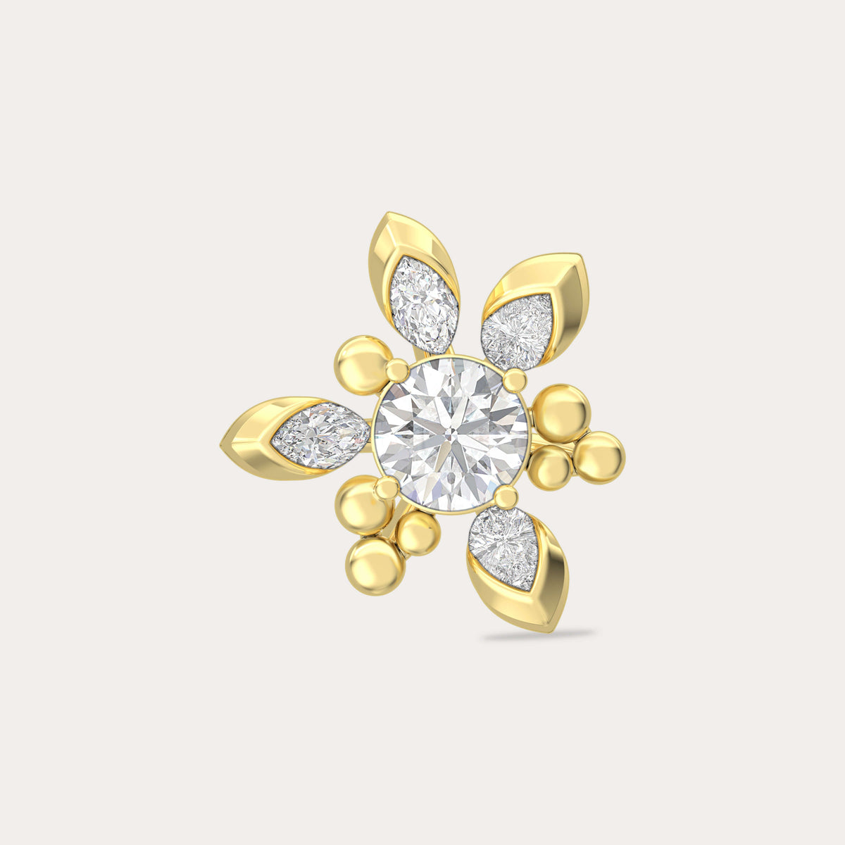 The Aukera Wildflower Felice Nakshatra Diamond Earrings