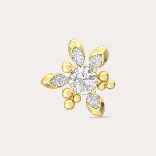 The Aukera Wildflower Felice Nakshatra Diamond Earrings