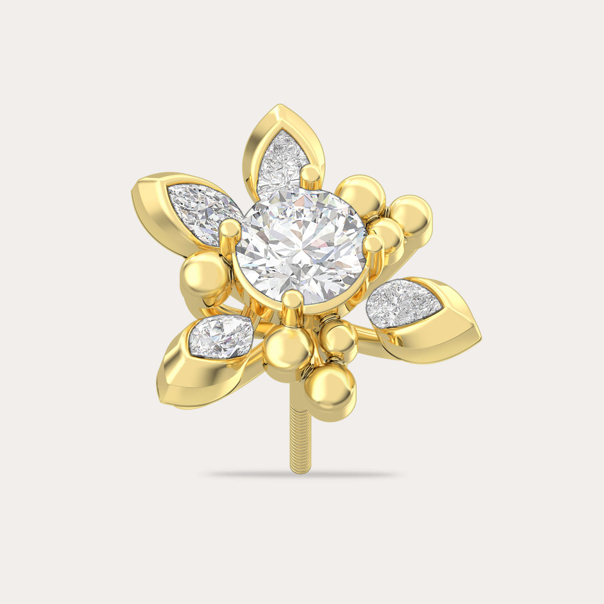 The Aukera Wildflower Felice Nakshatra Diamond Earrings