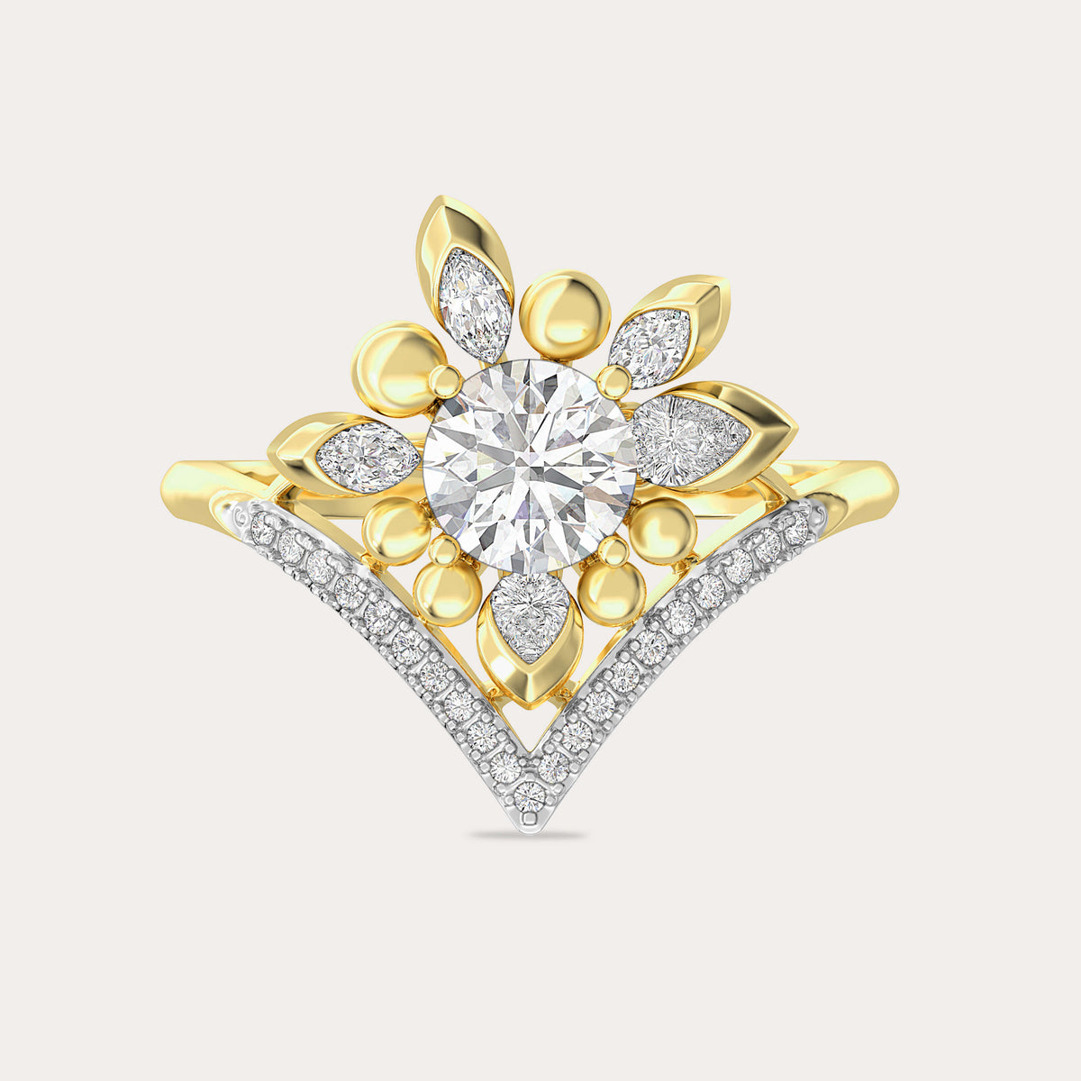 The Aukera Wildflower Amorette Nakshatra Diamond Ring