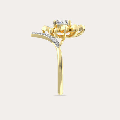 The Aukera Wildflower Amorette Nakshatra Diamond Ring