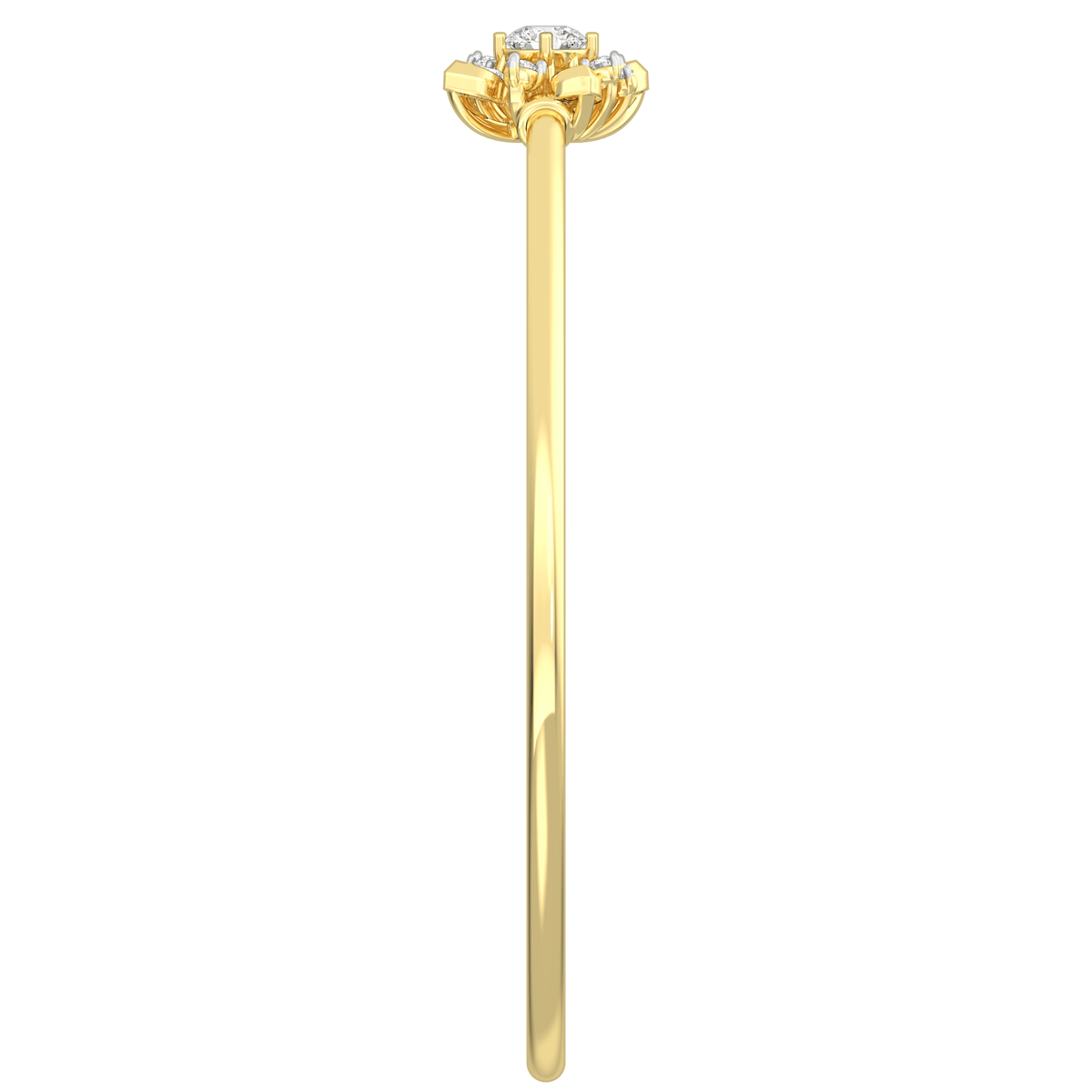The Aukera Wildflower Cosmos Oval Diamond Bangle