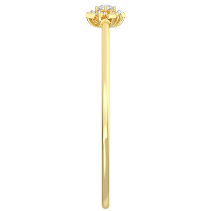 The Aukera Wildflower Cosmos Oval Diamond Bangle
