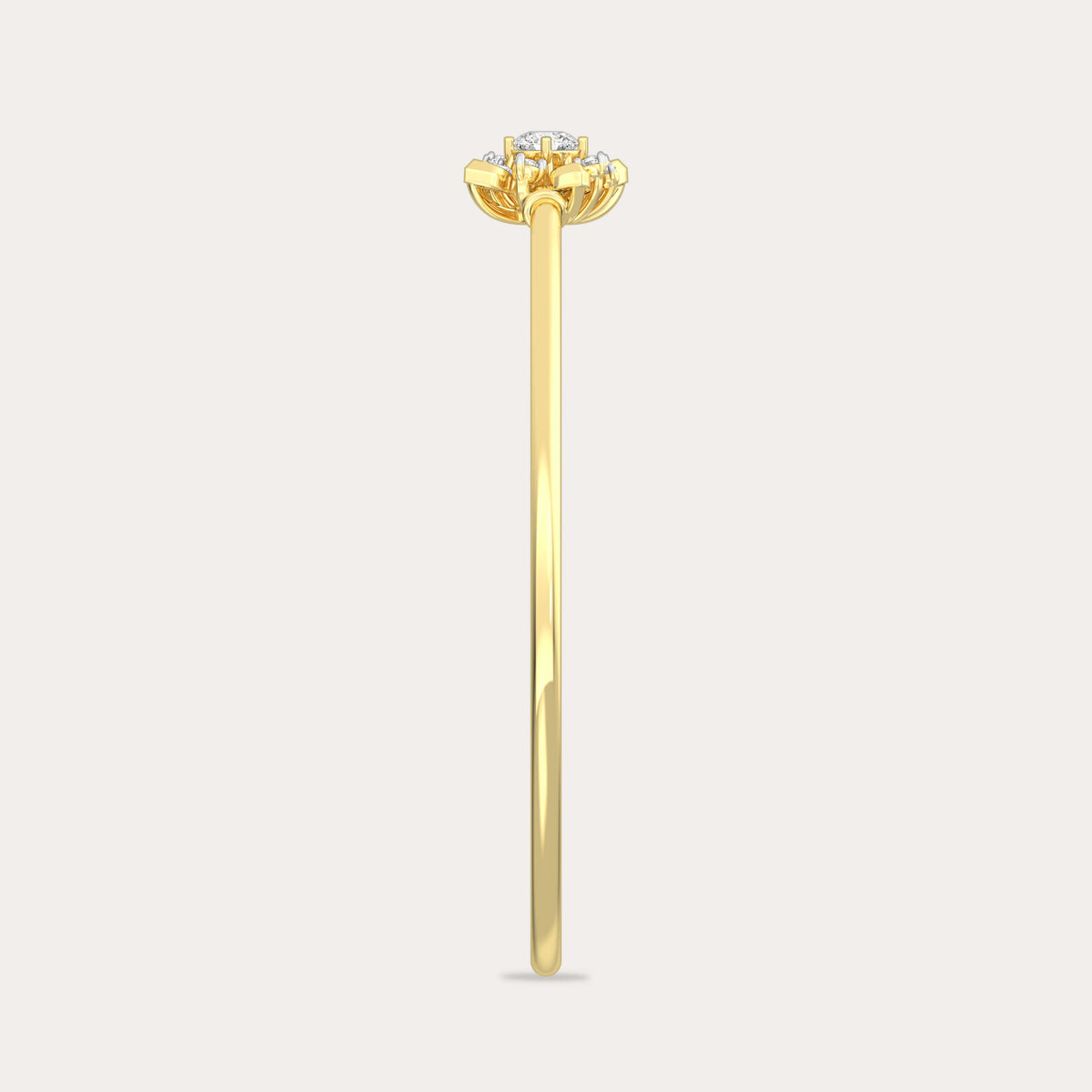 The Aukera Wildflower Cosmos Oval Diamond Bangle