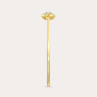 The Aukera Wildflower Cosmos Oval Diamond Bangle