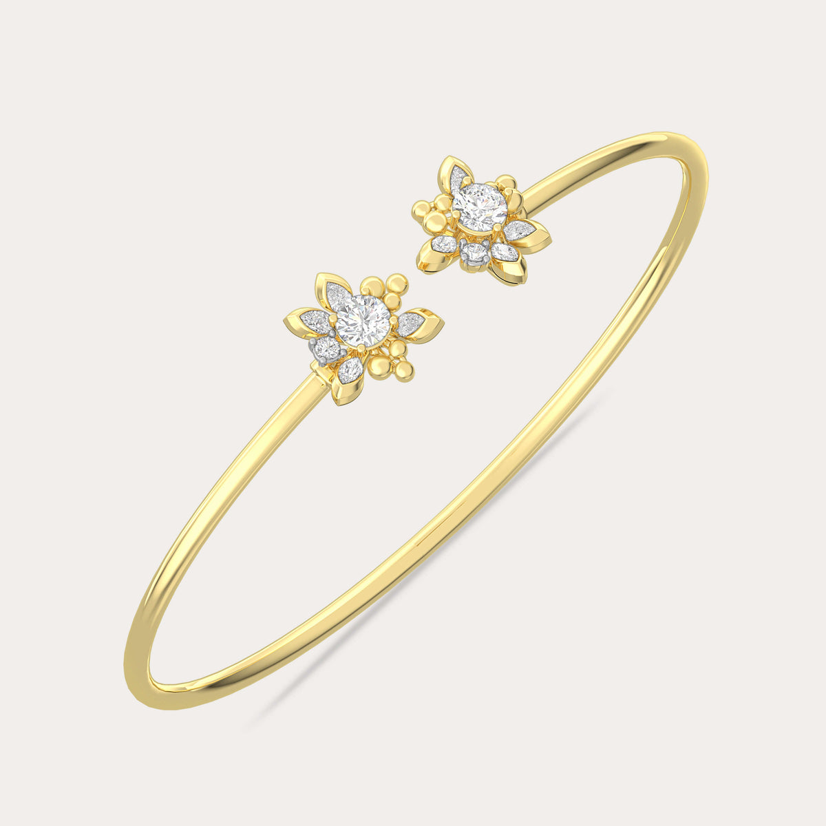 The Aukera Wildflower Symphonie Flexible Diamond Bracelet