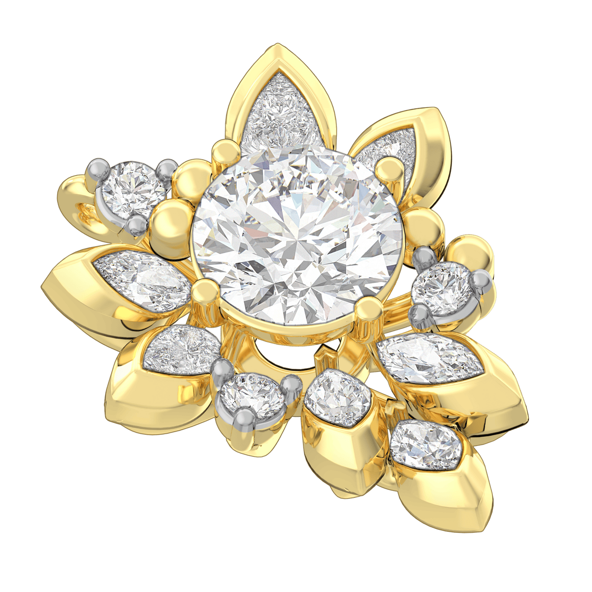 The Aukera Wildflower L'Euphonie Nakshatra Diamond Earrings