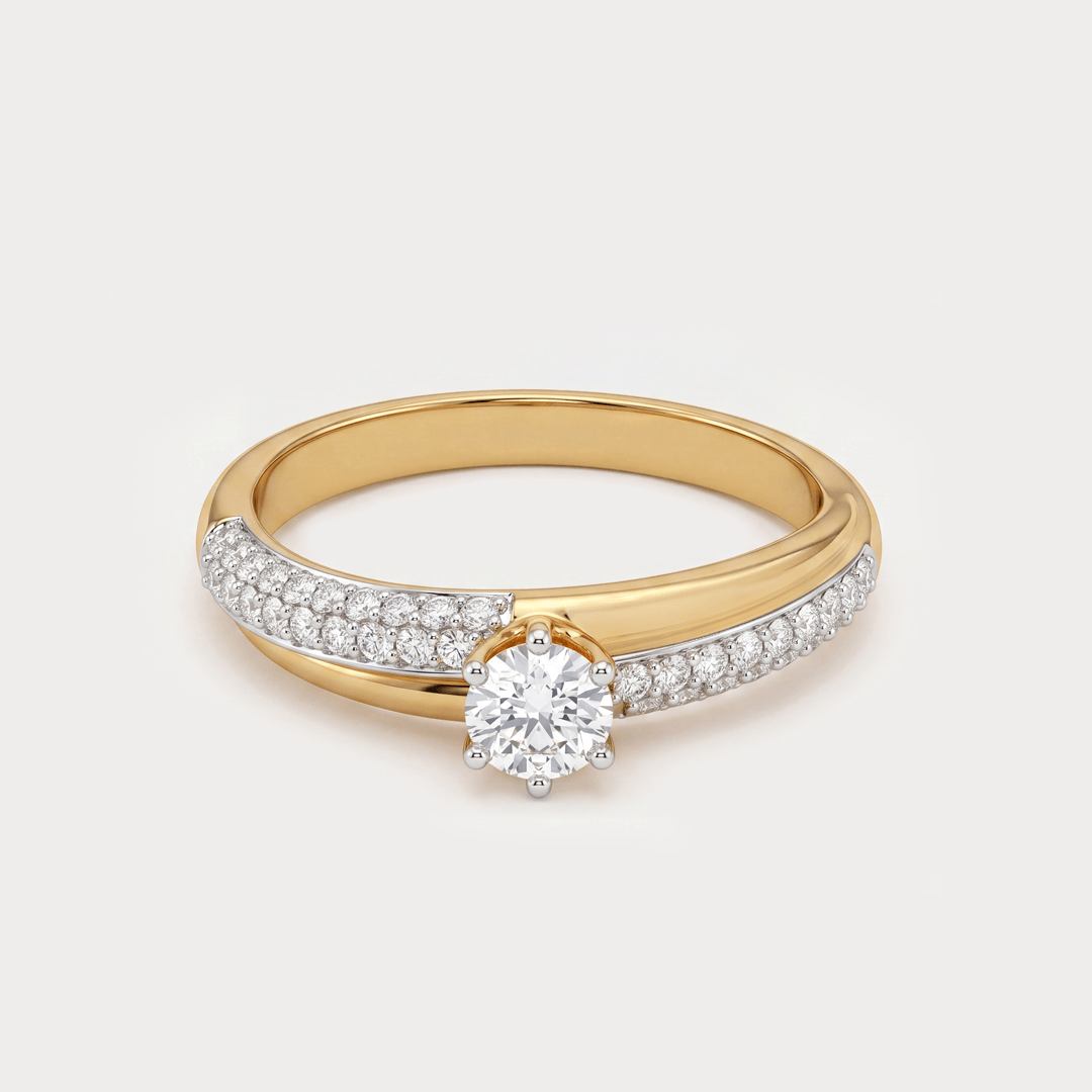 Rugiada Mini-Solitaire Diamond Rings