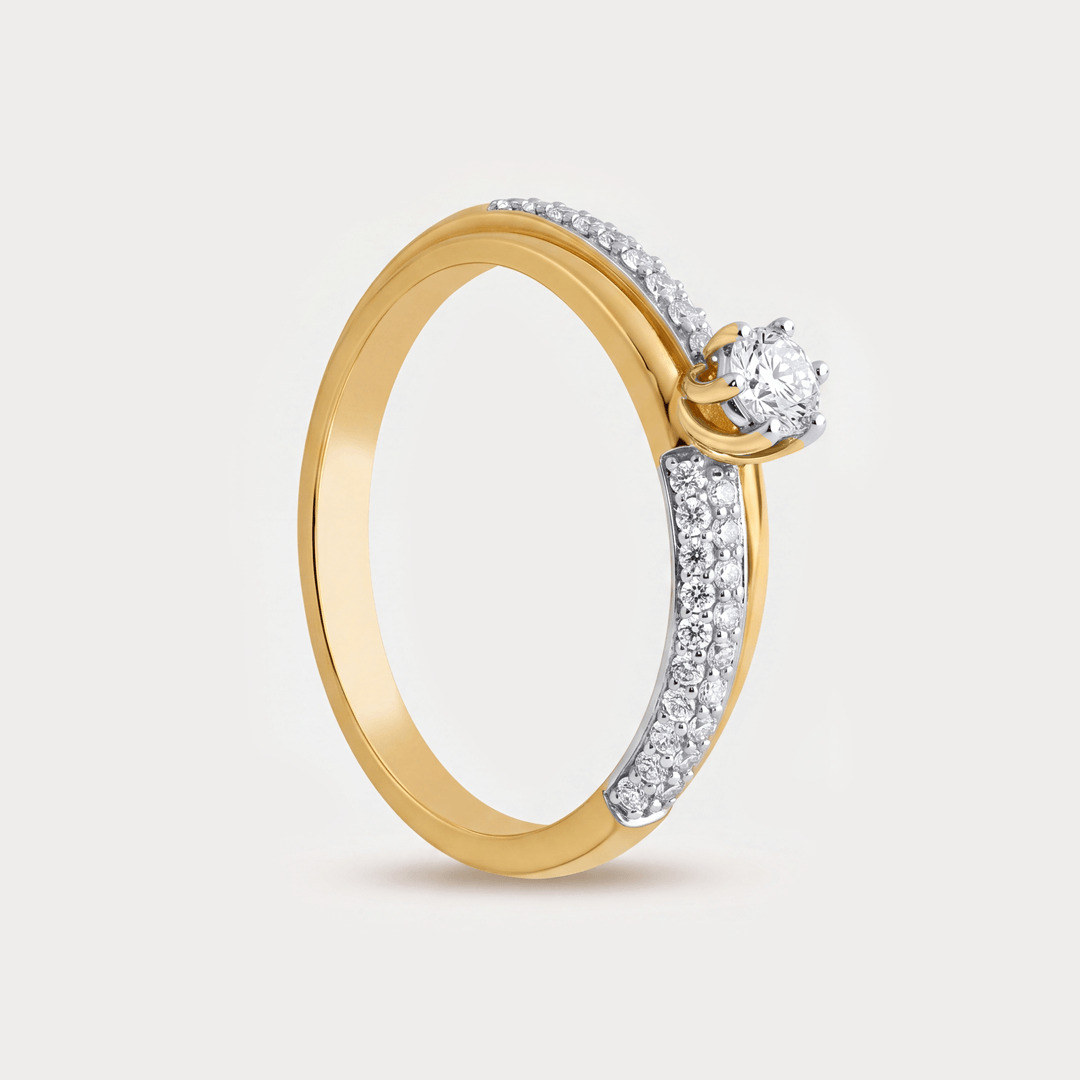 Rugiada Mini-Solitaire Diamond Rings