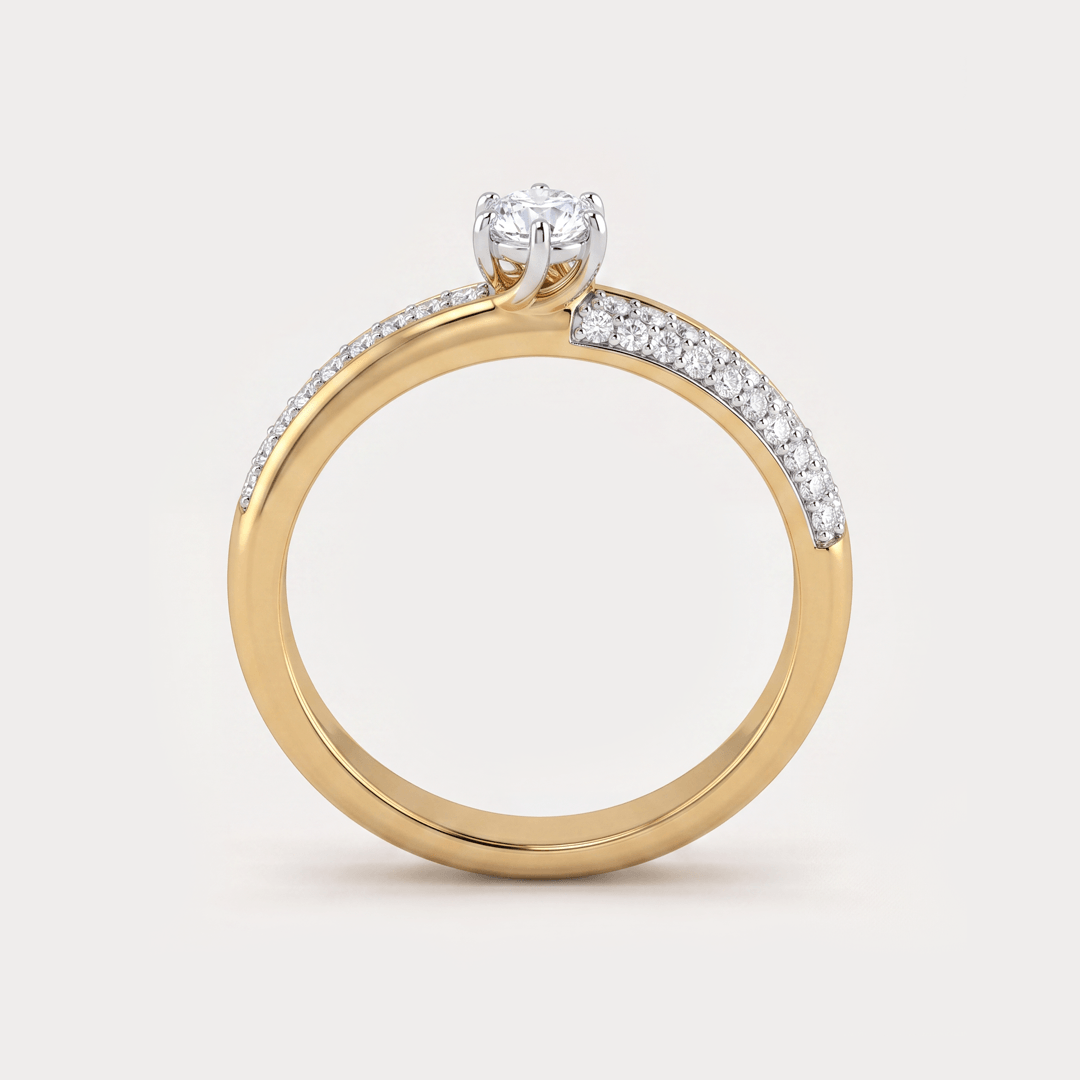 Rugiada Mini-Solitaire Diamond Rings