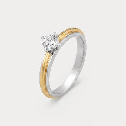 Lumencrest Mini-Solitaire Diamond Ring