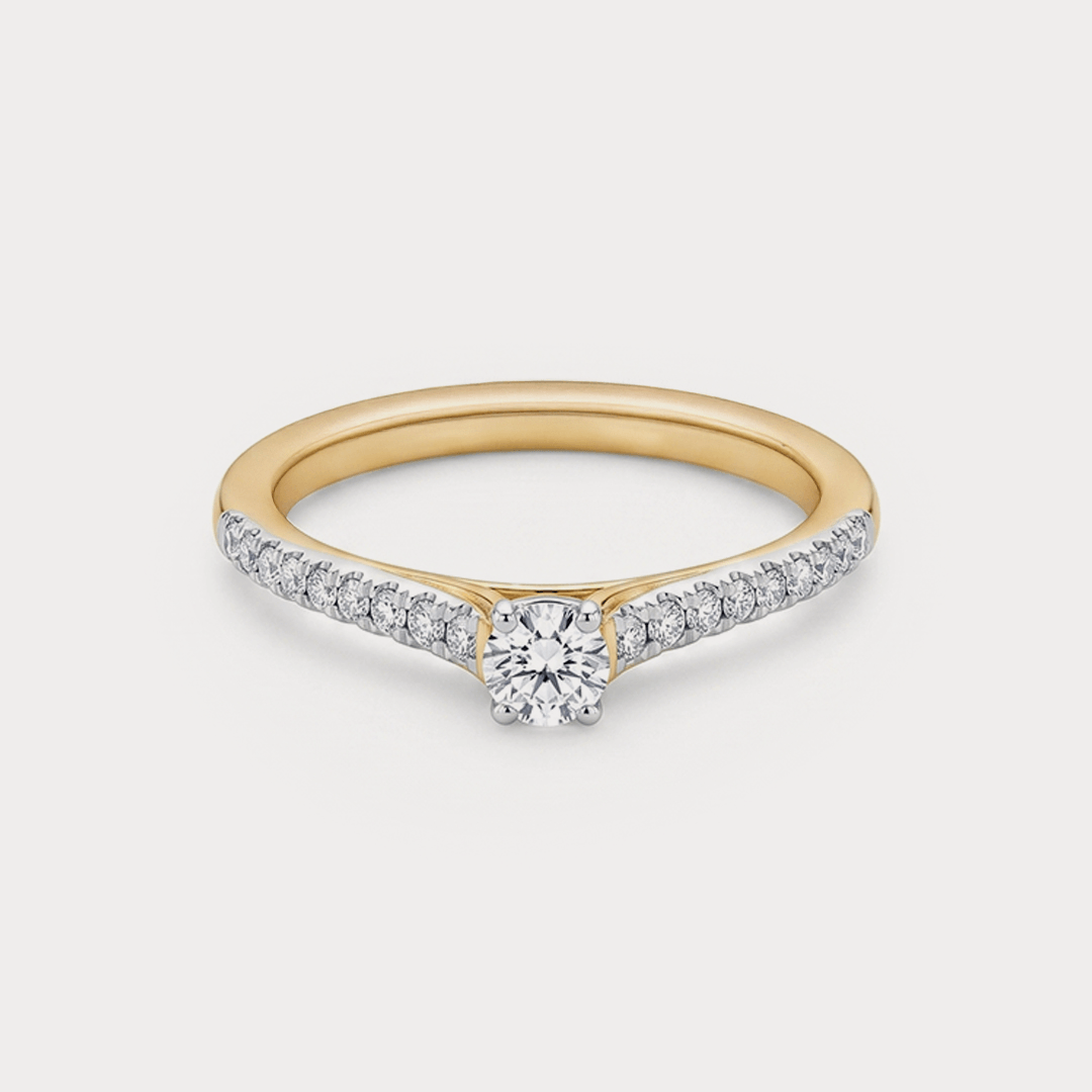 Feather Diamond Rings