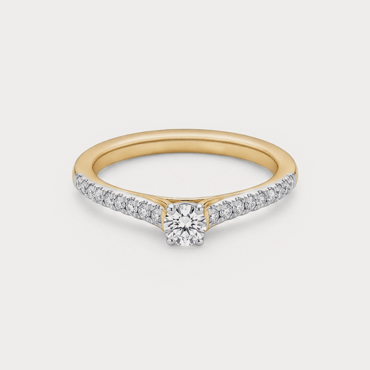 Feather Diamond Rings