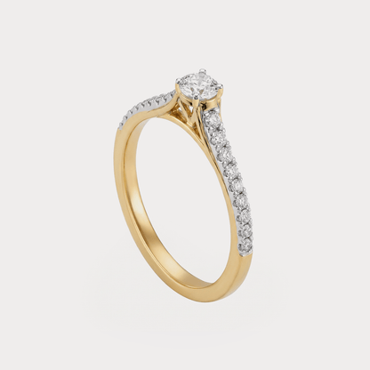 Feather Diamond Rings