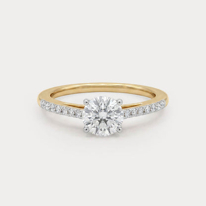 Firebloom Mini-Solitaire Diamond Ring