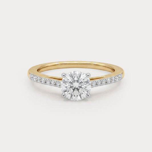 Firebloom Mini-Solitaire Diamond Ring