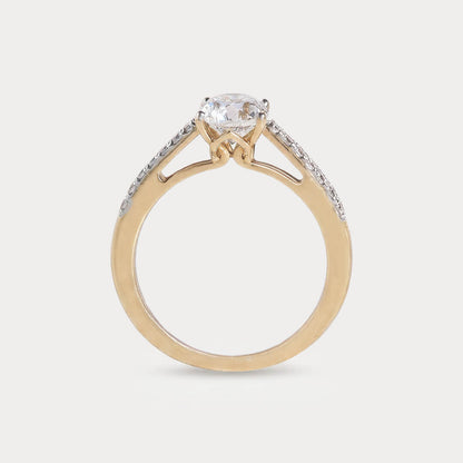 Firebloom Mini-Solitaire Diamond Ring