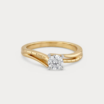 Dawnfire Mini-Solitaire Diamond Ring