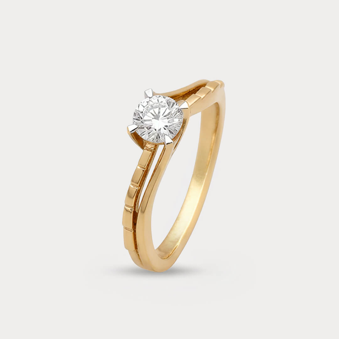 Dawnfire Mini-Solitaire Diamond Ring