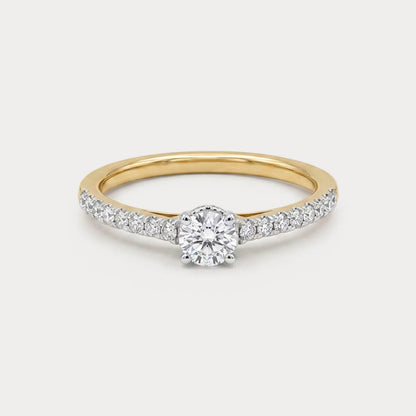 Sunveil Mini-Solitaire Diamond Ring