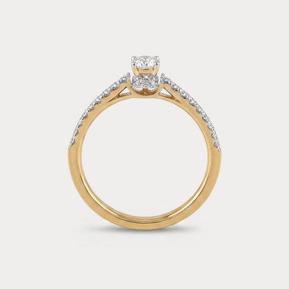 Sunveil Mini-Solitaire Diamond Ring