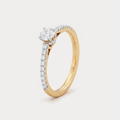 Sunveil Mini-Solitaire Diamond Ring
