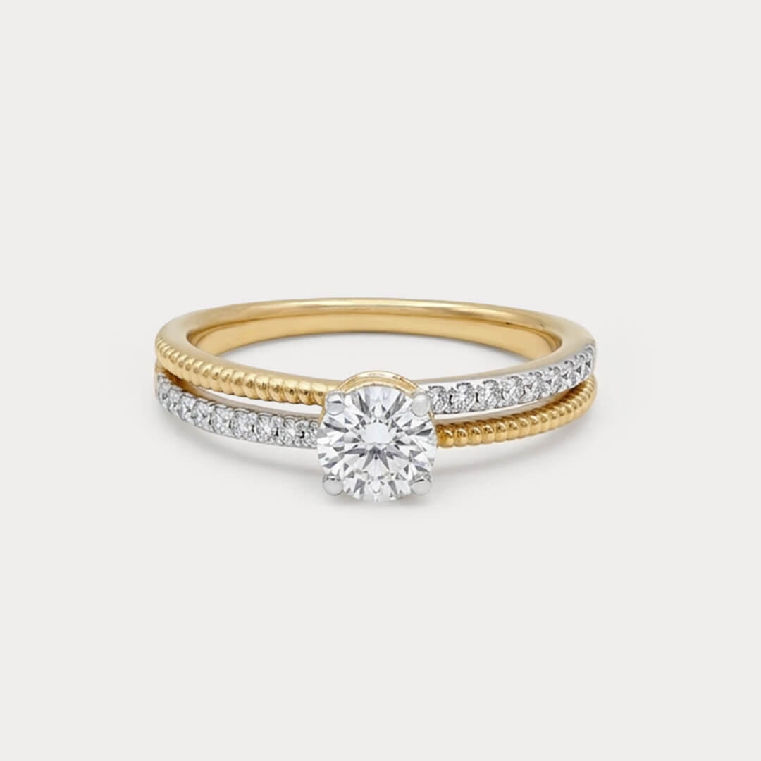 Brightspun Mini-Solitaire Diamond Ring