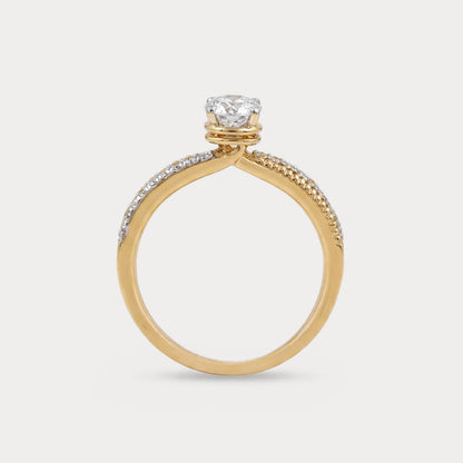 Brightspun Mini-Solitaire Diamond Ring