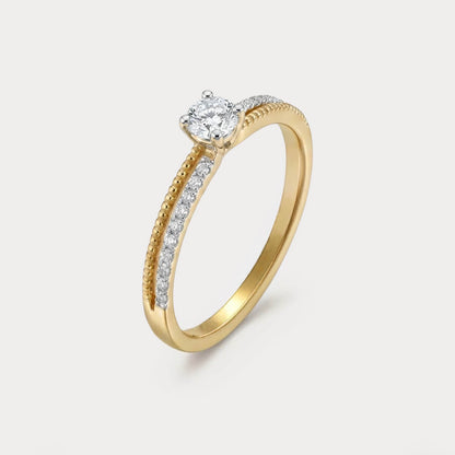 Brightspun Mini-Solitaire Diamond Ring