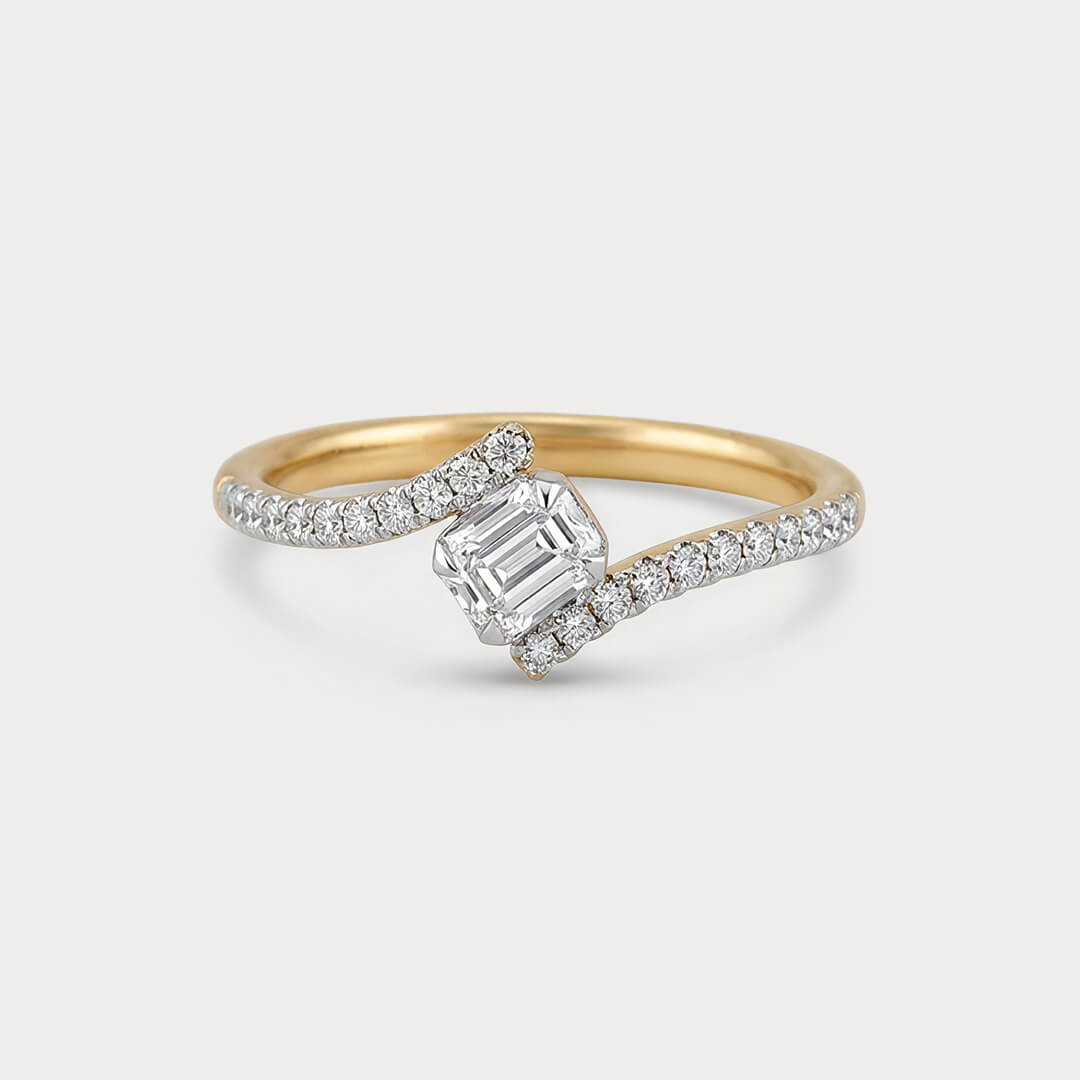 Featherfall Diamond Ring