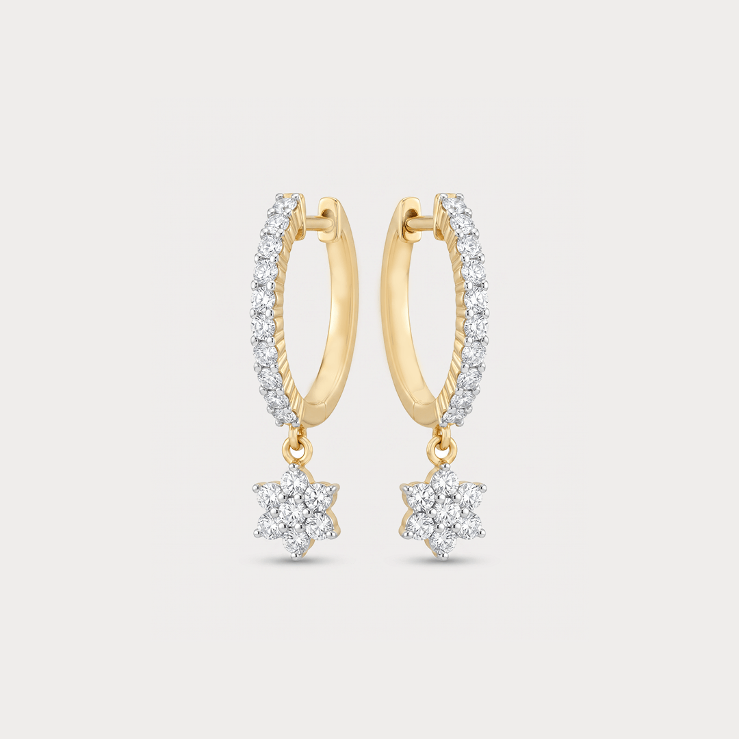 Velvet Fall Diamond Drop Earrings