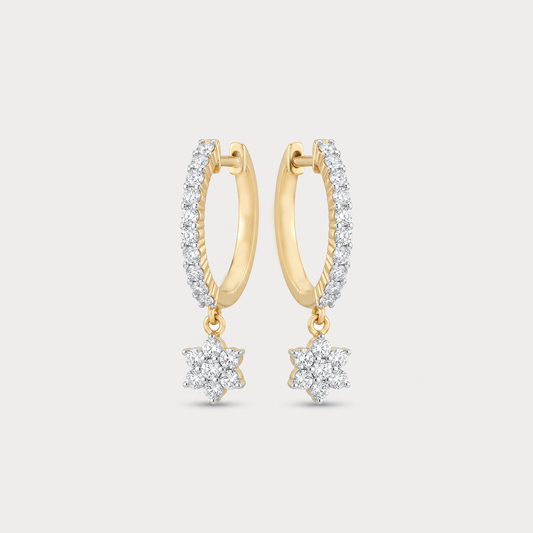 Velvet Fall Diamond Drop Earrings